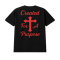 "Created For A Purpose" Heavyweight Tee | Black