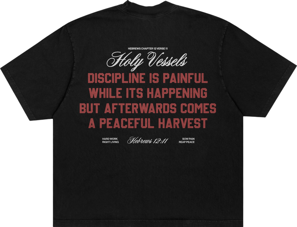 "Painful Discipline" Heavyweight Tee | Black