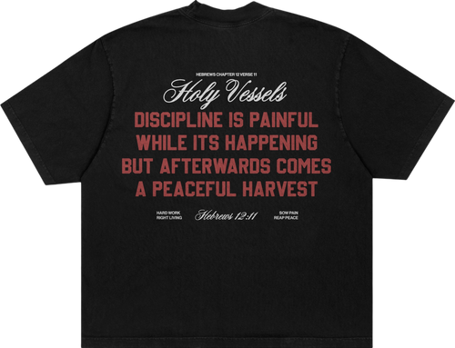 "Painful Discipline" Heavyweight Tee | Black