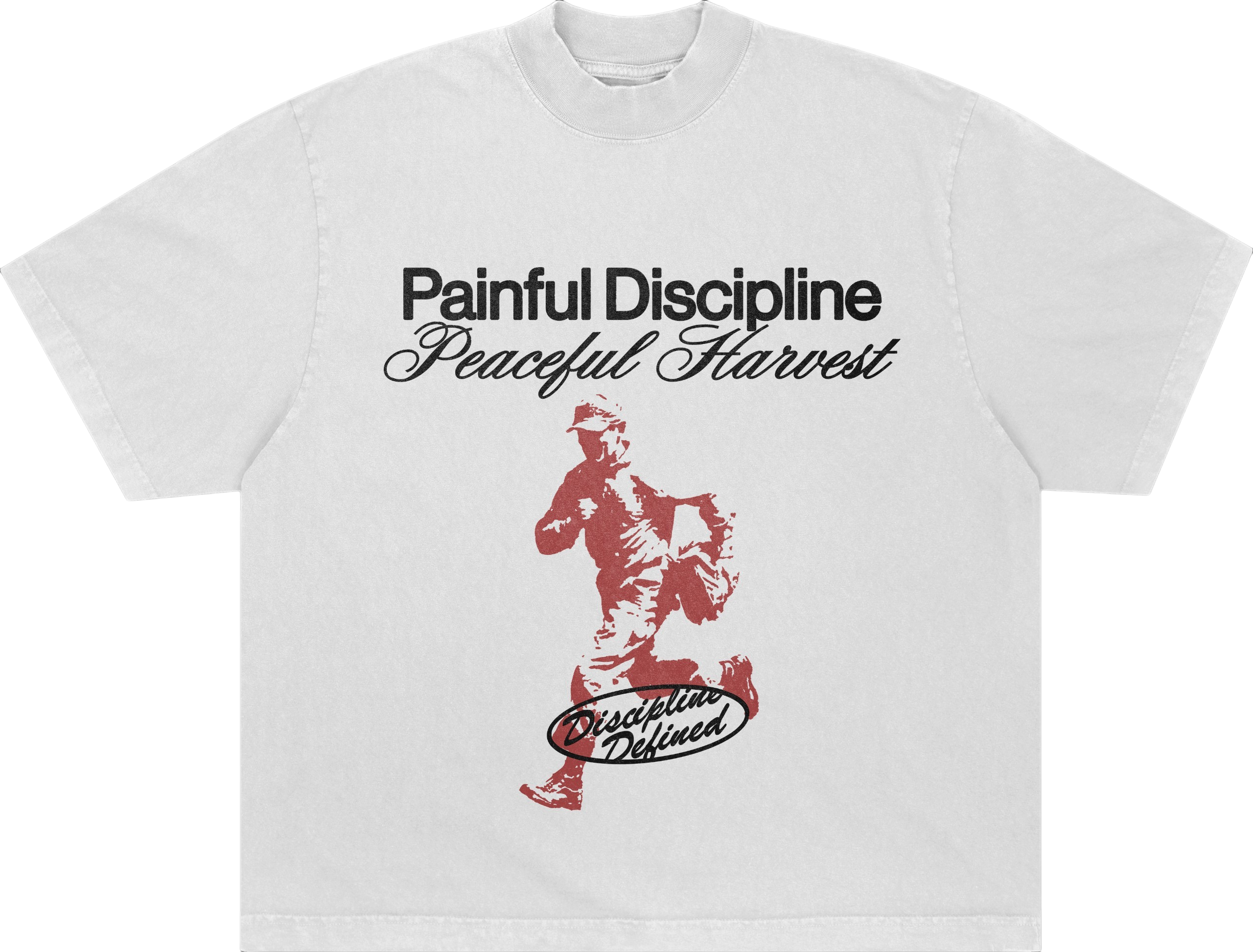 "Painful Discipline" Heavyweight Tee | White